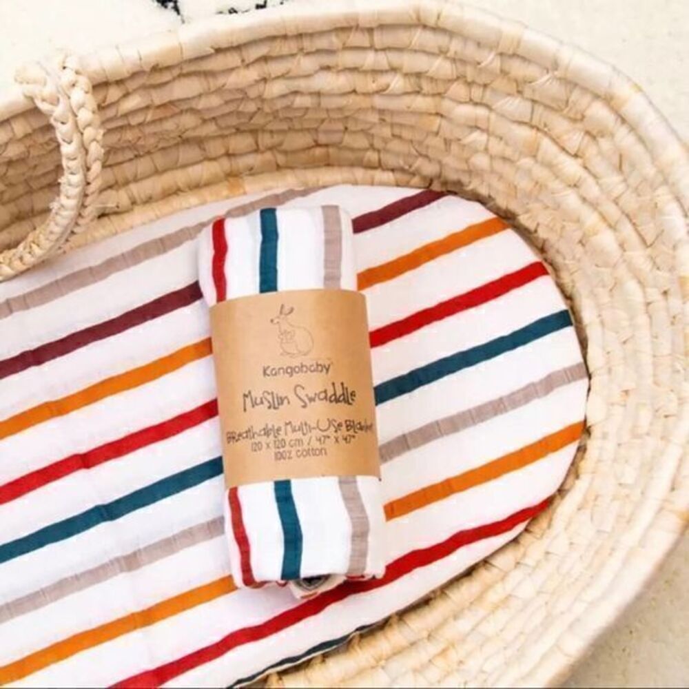 100% cotton double ply baby swaddle boy girl 0-36 months